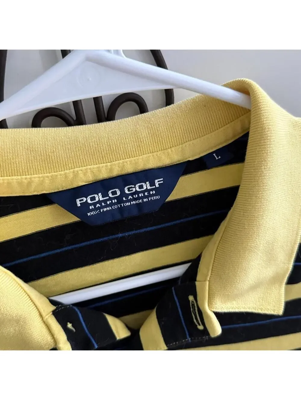 💛 Polo Golf Ralph Lauren Striped Rugby Polo Shirt